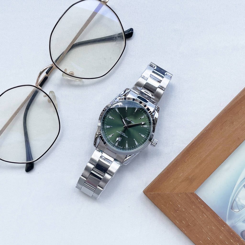 2024 Top brand luxury men's fashion watch, automatic mechanical watch watch stainless steel bezel dial display calendar