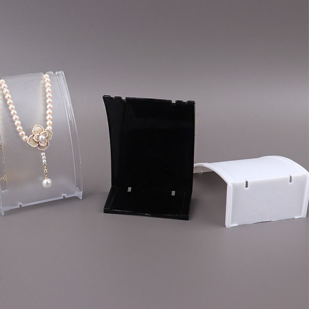 Minihalsband Display Rack Högkvalitativt lagringsställ Akryl Mannequin Pendant Model som visar Stand Jewelry Shop