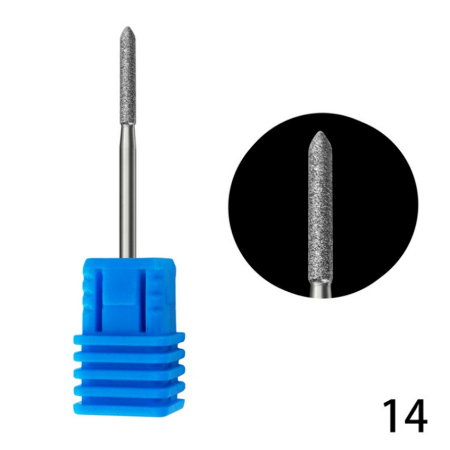 Diamond Milling Cutter för Manicure Electric Nail Borrbitar Tillbehör Pedicure Machine Nail File Gel Remover Tool