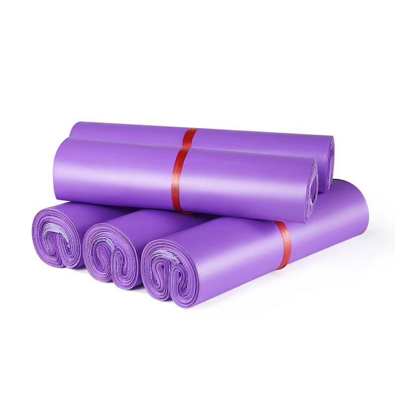50 pezzi Courier Borse Purple Envelope Packaging Borsa di consegna impermeabile Tenuta autoadesiva sacchetti di trasporto in plastica Borsa di trasporto in plastica
