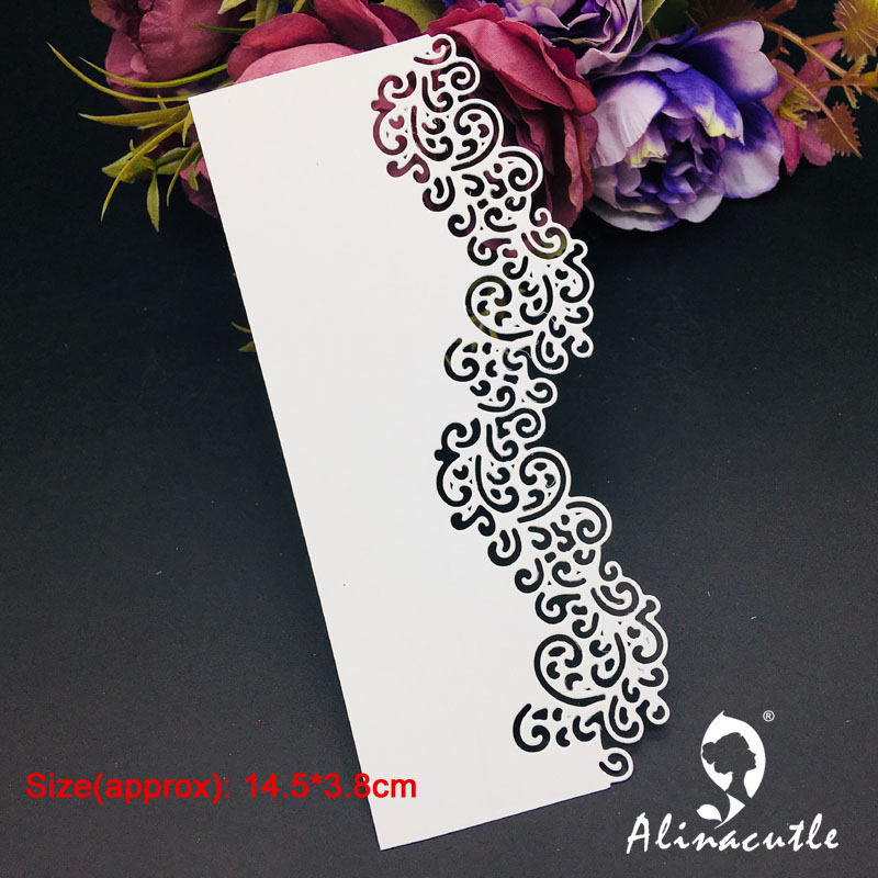 Metal Cutting Die Lace Border Borderboking Paper Craft Album ręcznie robiony karta noża noża sztuk sztuka noża Alinacutle