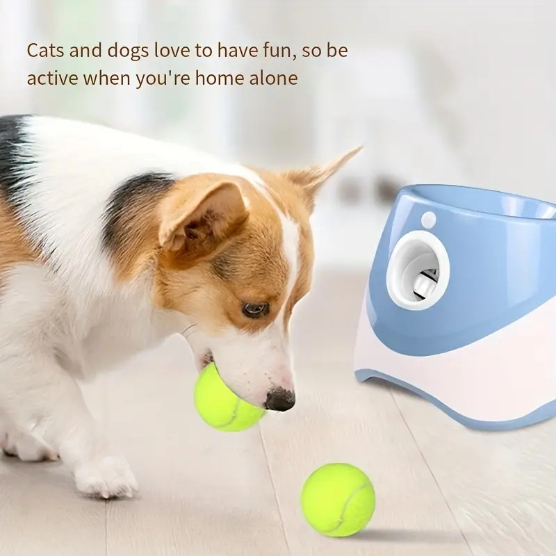 Automatisk hundkula kastare launcher interaktiv hundleksak Automatisk tennisbollskyttare för utomhushämtning och träning T006SF