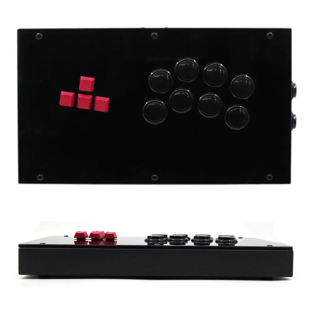 Joysticks RACJ800K Keyboard Buttons Arcade Joystick Fight Stick For PS4/PS3/PC Sanwa OBSF30 Cherry MX Black