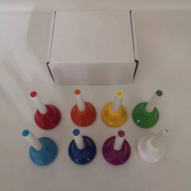 Hand Bells Colorful Diatonic Metal Bells Hand Percussion Bells Musical Bells for Classroom Party