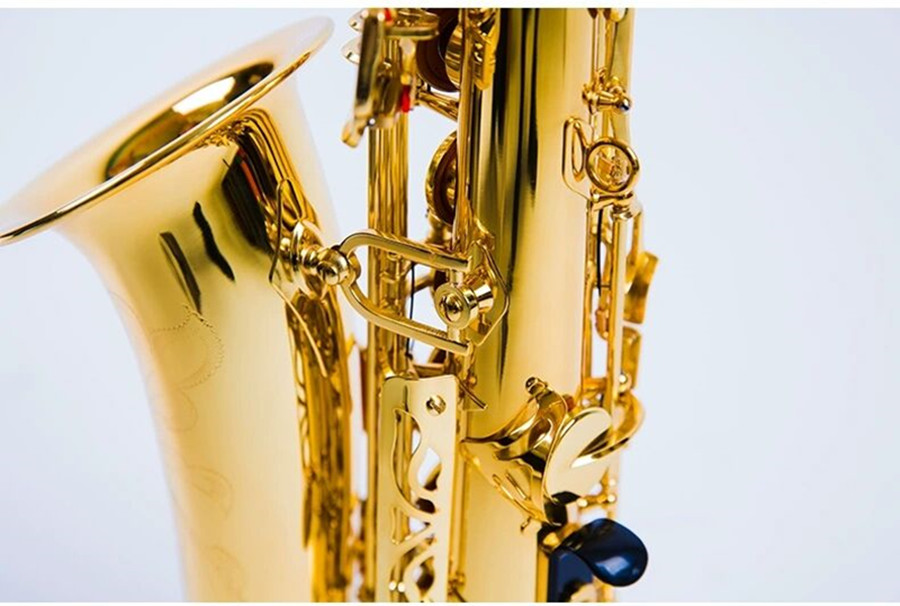 Golden Alto Saxophone with Mouthpiece Sax E-Flat Music Instrument Professional Best Quality YAS-62