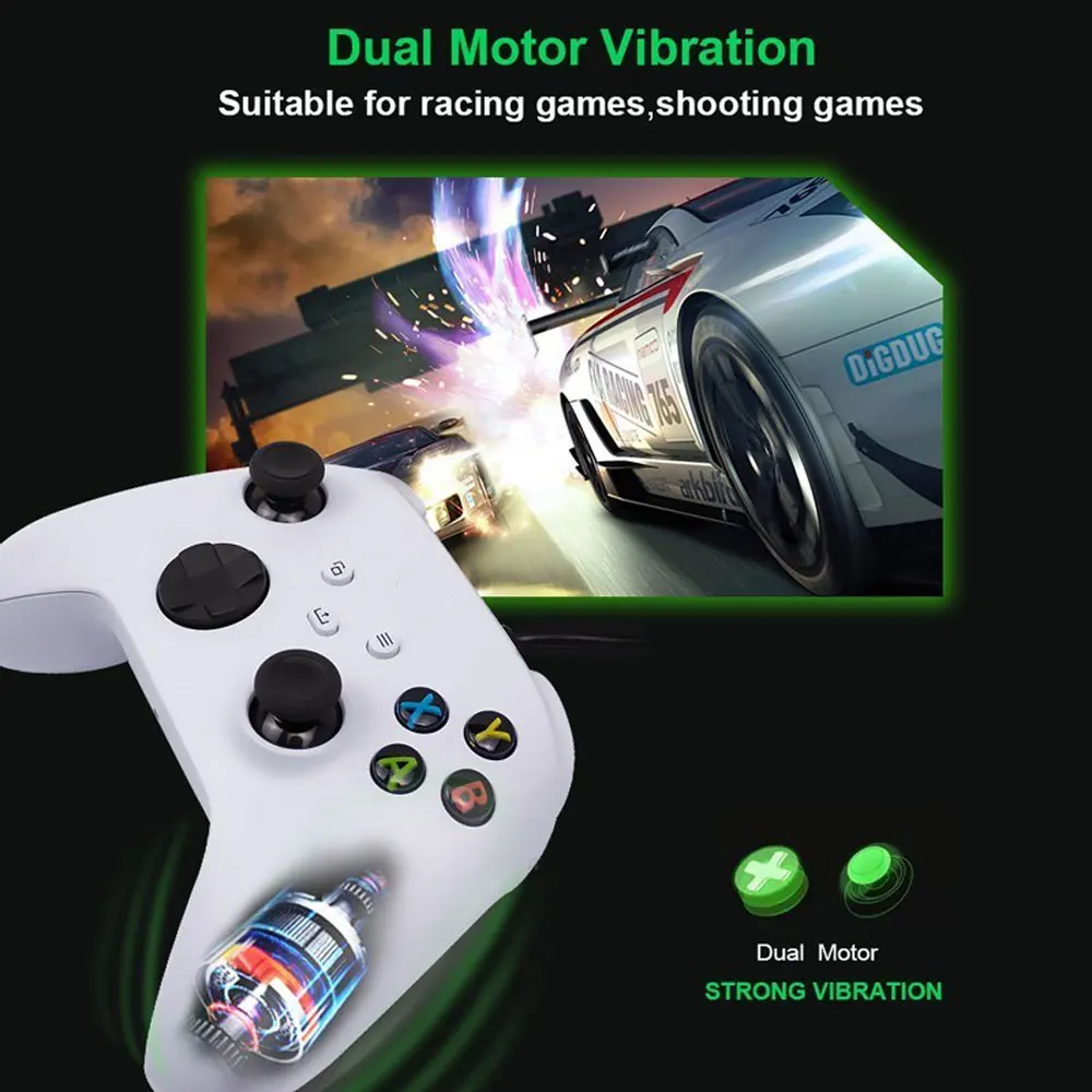 Xboxシリーズ用の有線ゲームコントローラーS/XコンソールUSB Xbox OneのスリムホストVibration GamePad for Window PC用