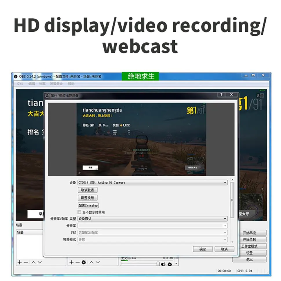 Hubs 4K HDTV Mini Video Capture Carp USB 3.0 USB2.0 Совместимый с Grabber Recorder для игры DVD DVD Camcord