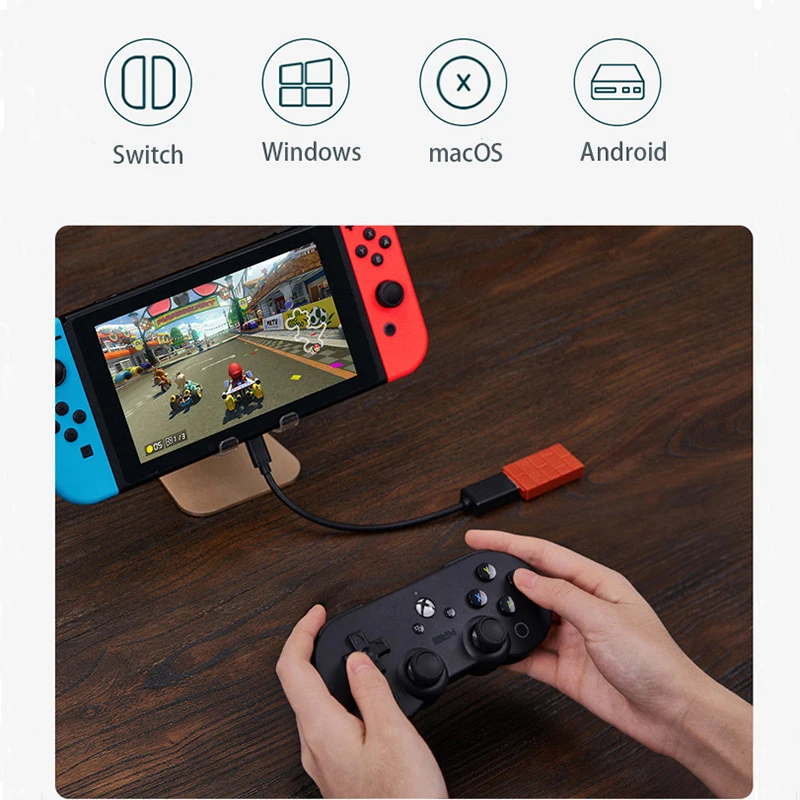 GamePads 8bitdo SN30 Pro BluetoothゲームコントローラーXboxクラウドゲームのAndroid携帯電話ホルダークリップ用Xboxコントローラー用