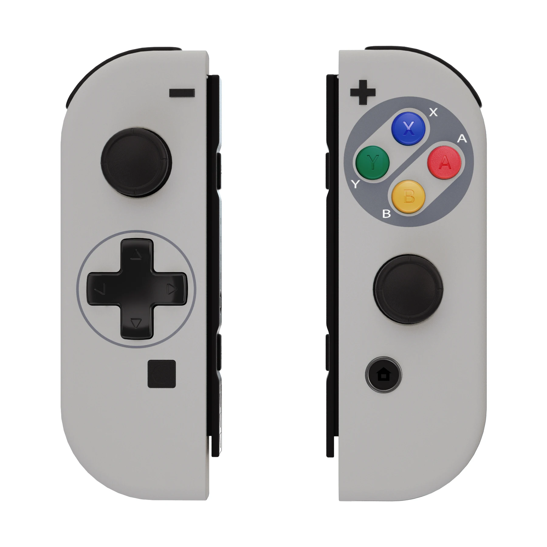 Études Extremate SNES Classic Soft Touch Controller Boner version DPAD avec des boutons colorés pour NS Switch Oled Joycon