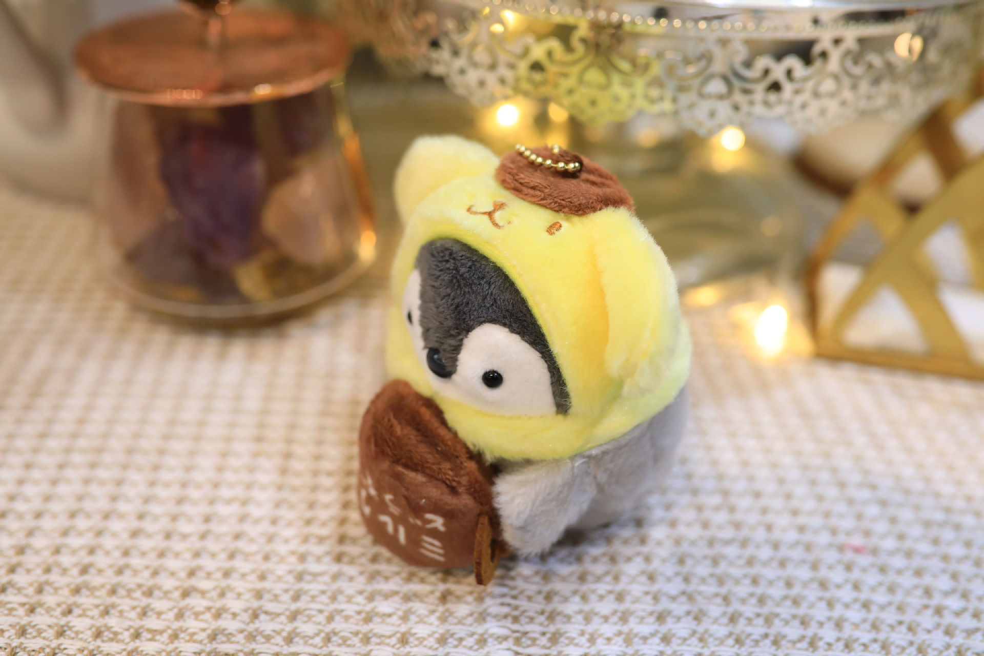 Söt 4-tums transformerande vitalitet Penguin 10cm Doll Doll Plush Toy Festival Gift Birthday Children's Day Gift Par Par Keychain Pendant Bag Pendant