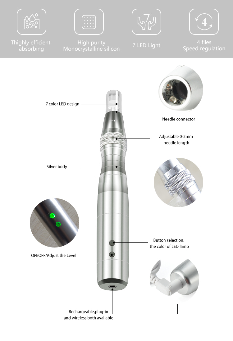 Derma Pen LED BB Machine Face GLow Dr Pen Needles Micro Needling Beauty Tools Derma Dr Pen