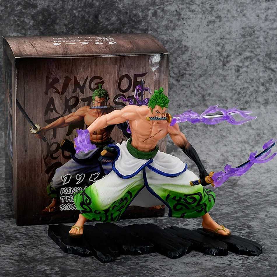 Action Toy Figures New 20cm One Piece Anime Figure GK Roronoa Zoro Action Figure PVC Collection Cartoon Model Doll Gift Toys Decoration