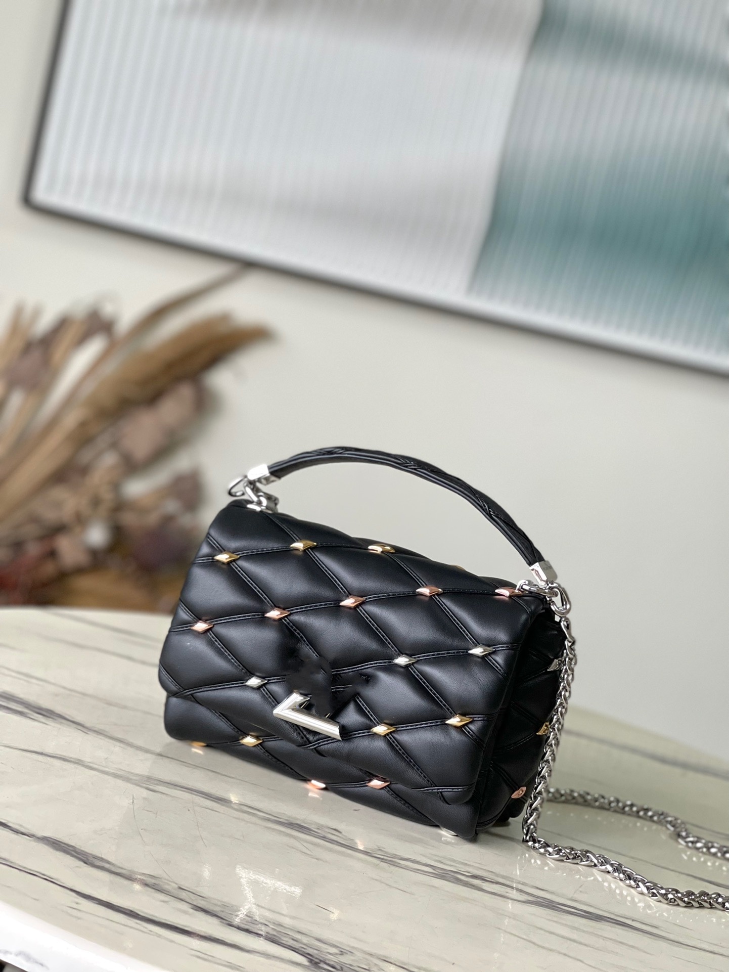 Top Fashion Hot New Women's Shoulder Bag Cowhide Car Line Metal embellishment Chain Crossbody Bag Handbag m24246 m24151