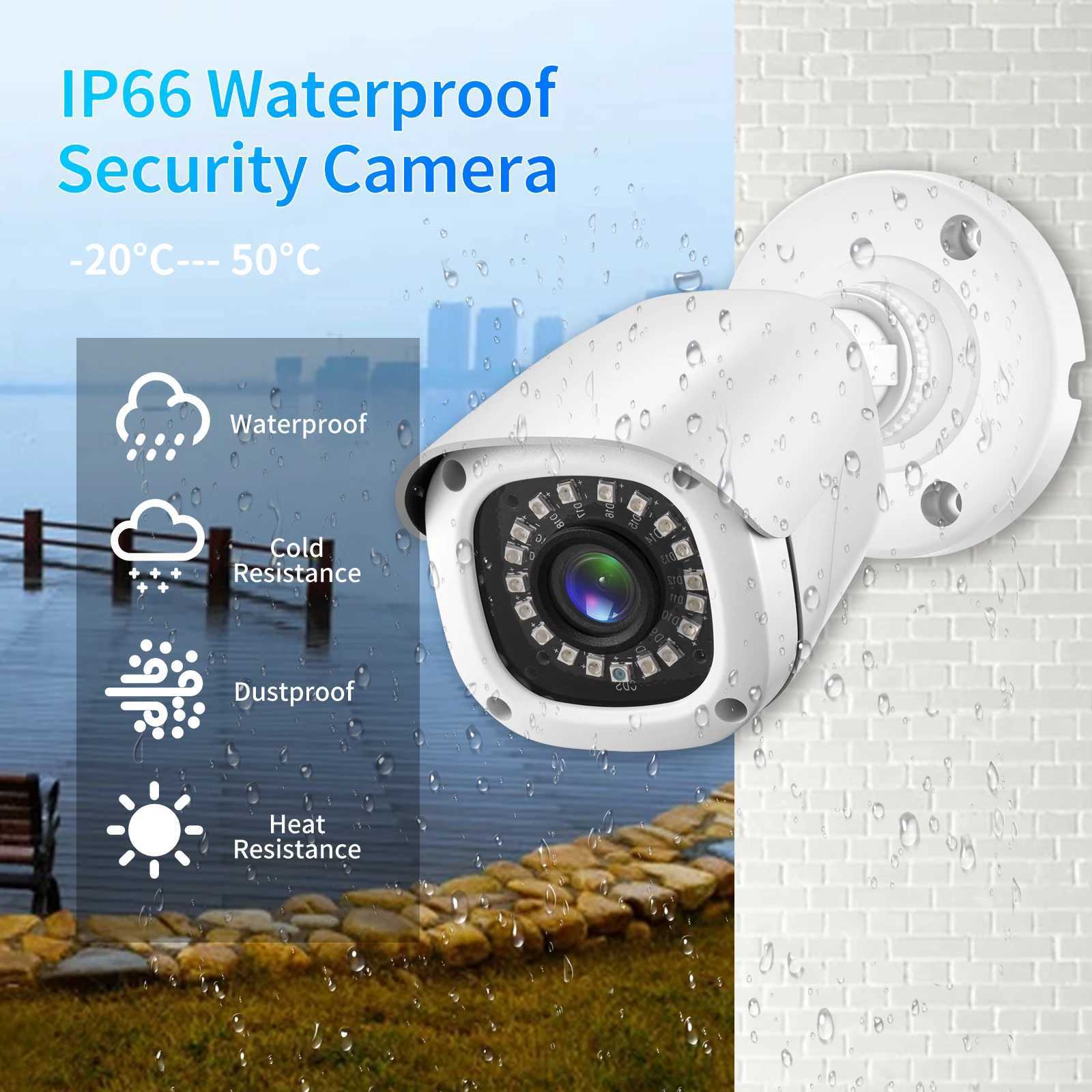 IP -camera's Gadinan HD 720P 1080P 5MP AHD Camera Home Wired Surveillance Infrarood Night Vision Bullet Outdoor BNC CCTV Security Camera 240413