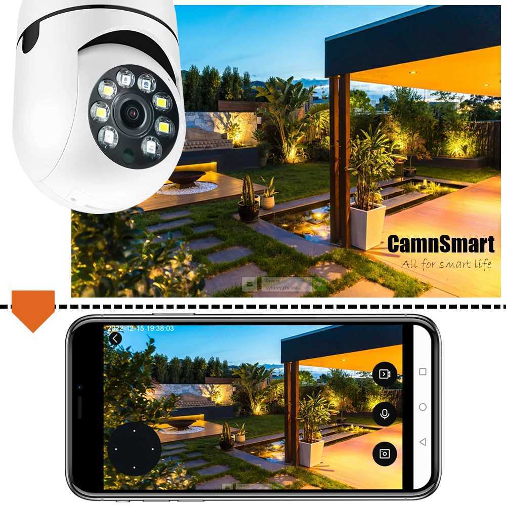 Caméras IP 5MP Tuya Alexa Camera WiFi Bulbe Surveillance Utilisation intérieure pour la sécurité à domicile IP CCTV NVR Couleur Vision nocturne View Remote View 240413