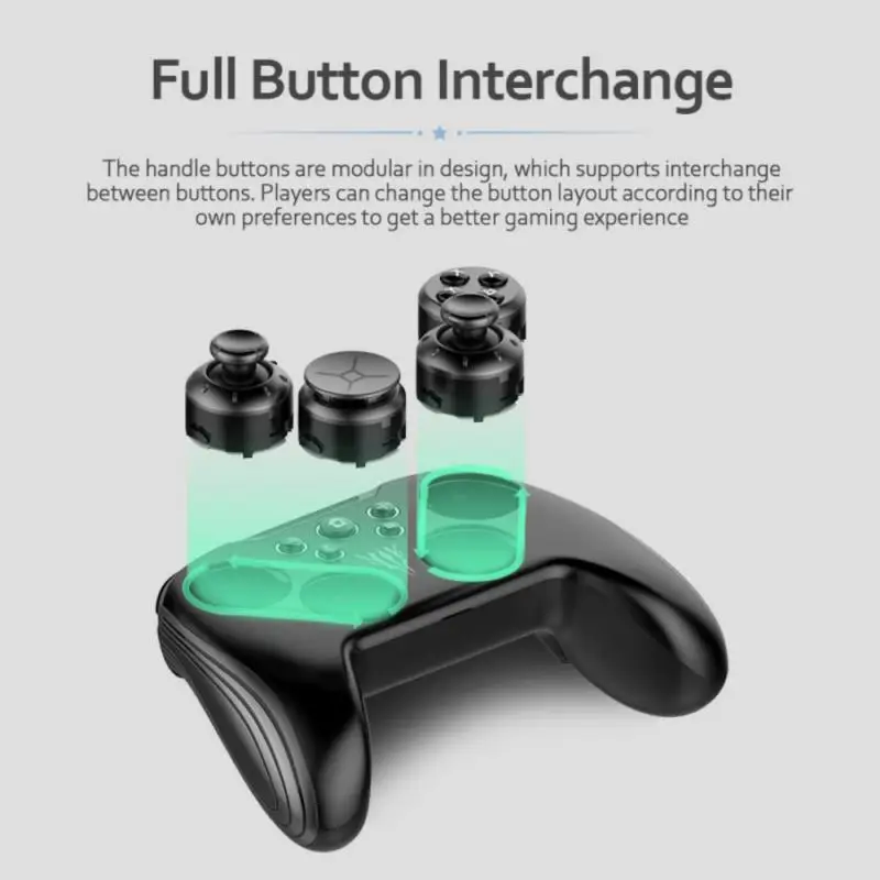 Gamepads GamePad Bluetooth Game Wireless Gamepad Controller för Switch för iOS för Arcade för PC för Android Modular Design