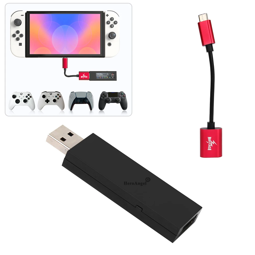 Accessoires 2022 Nouveau pour Mayflash Magic S Pro 2 Contrôleur sans fil USB Joycon pour NS Pro / Fight Stick GamePad Adaptateur pour Xbox Series X / S