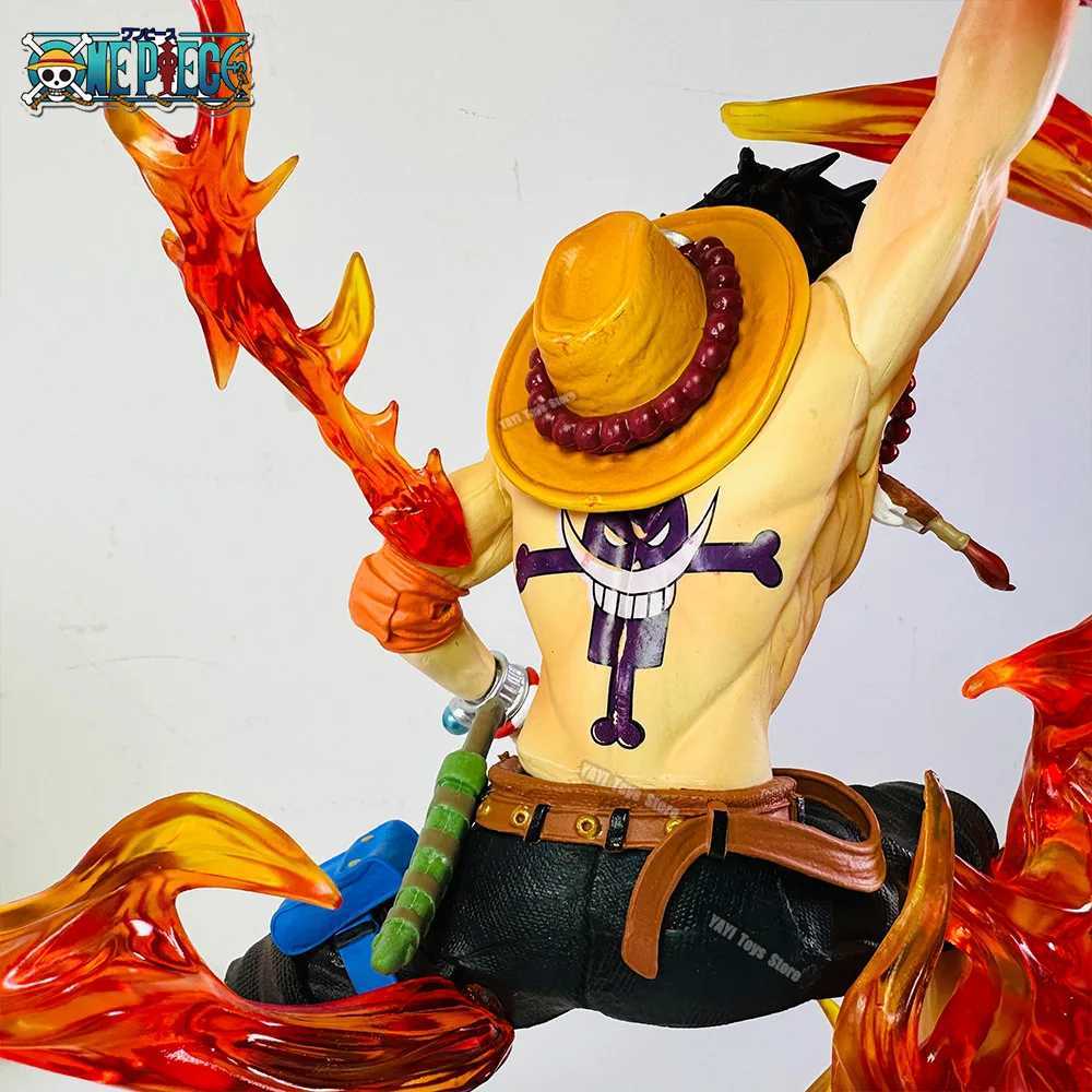 Action Toy Figures 30cm One Piece Ace Anime Figure Fireball Portgas D Ace Action Figur PVC Statue Model Doll Collection Toy Toy