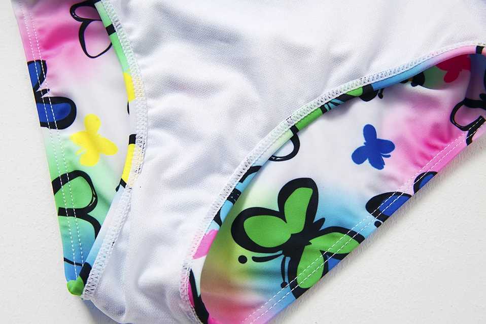 One-pièce 2-9y tout-petit bébé filles maillot de bain un morceau de maillot de bain papillon