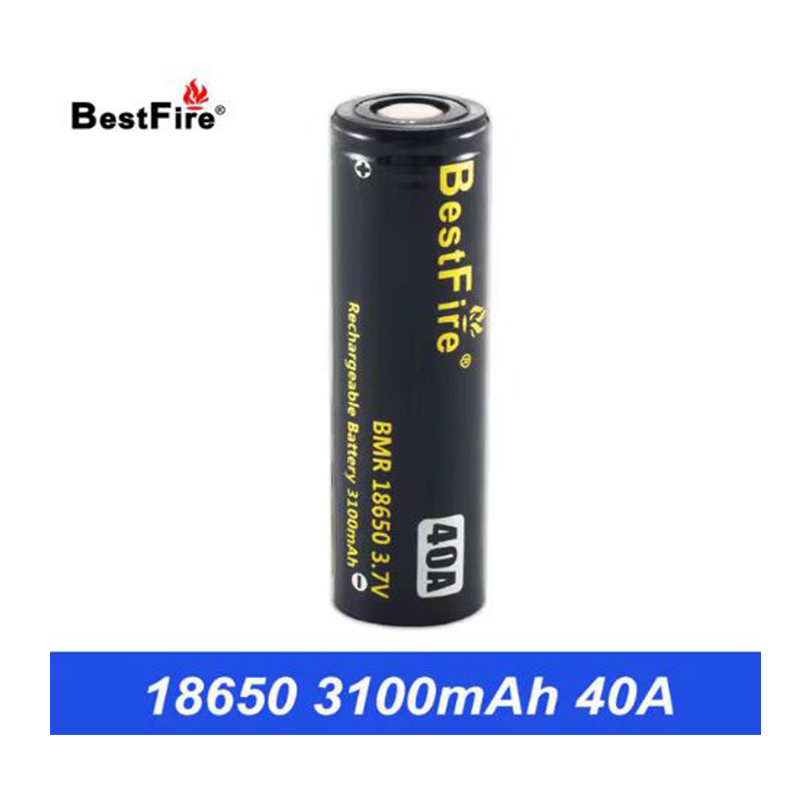 오리지널 베스트 파이어 BMR IMR 18650 배터리 2600MAH 60A 2700MAH 50A 3100MAH 3500MAH 40A 용량 배수 충전식 리튬 배터리 블랙 박스 포장 진품