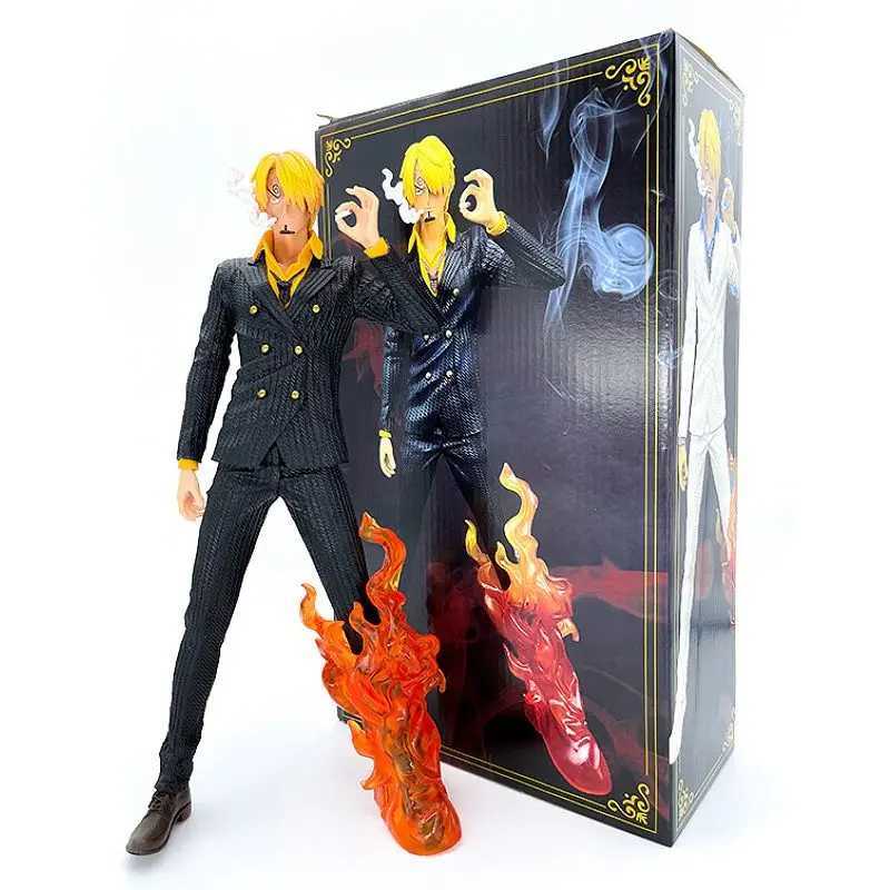 Comics Heroes One Piece Anime Vinsmoke Sanji Actiefiguur PVC Smoking Insert 32cm Cosplay Model Figuurcollectie Toys Kerstcadeau 240413