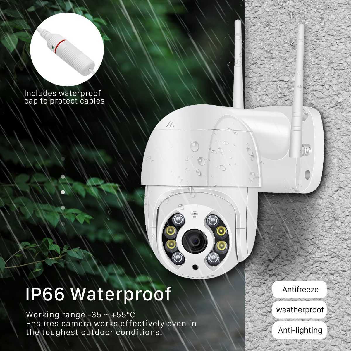 IP -Kameras 5MP PTZ IP -Kamera WiFi Outdoor AI Human Detection Audio 1080p Wireless Security CCTV -Kamera P2P RTSP 4x Digital Zoom WiFi Camera 240413
