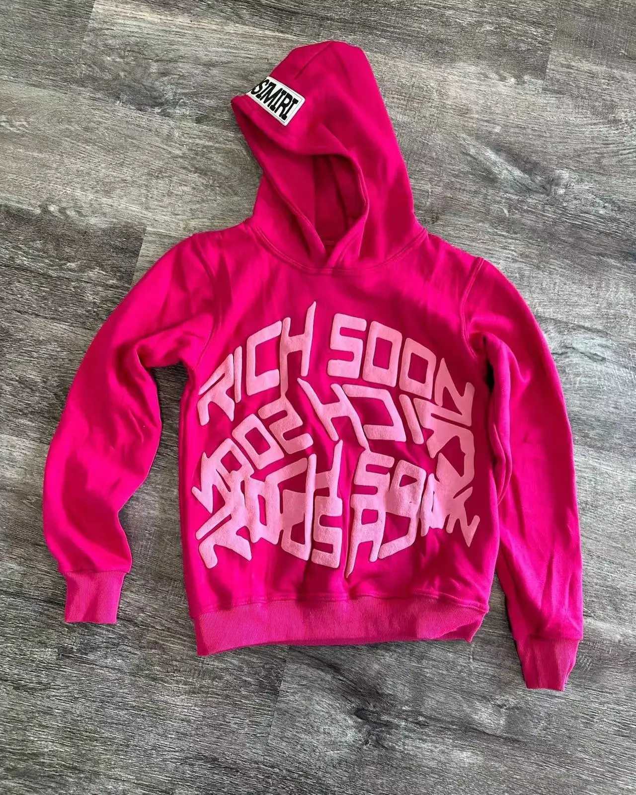 Damen Hoodies Sweatshirts Reich bald Hoodie Y2K Harajuku Hip Hop Grafik 3D -Druck übergroß