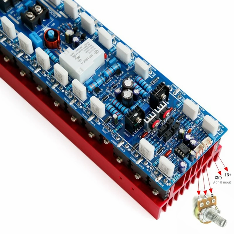 Förstärkare AB15 Professional Mono Power Amplifier Board TT1943/5200 1500W High Power HIFI Audio Power Amplifier med kylfläns