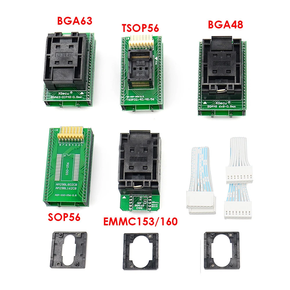 Kalkylatorer T56 -programmerare för XGECU Kraftfullt stöd eller Flash / NAND / EMMC med 5 Adapter Test Clip Product Professional Calculator