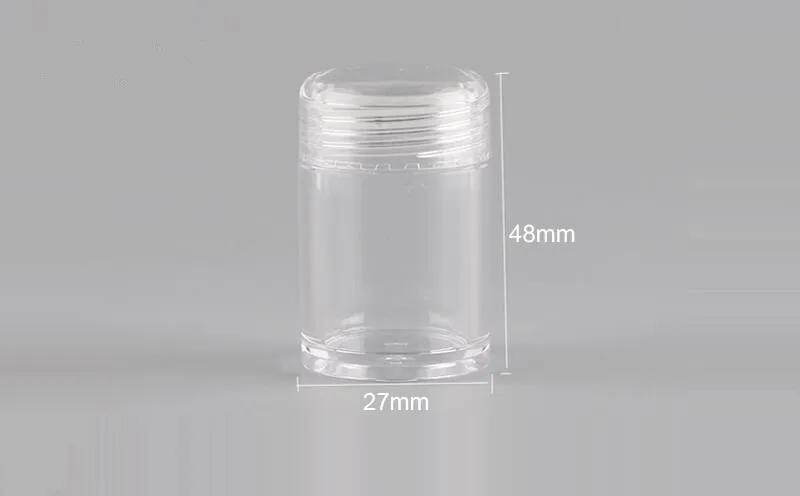 10ml Loose Powder Container Jar Clear Plastic Glitter container Cosmetic Powder Eye Shadow Box Bottles With Sifter and Lids