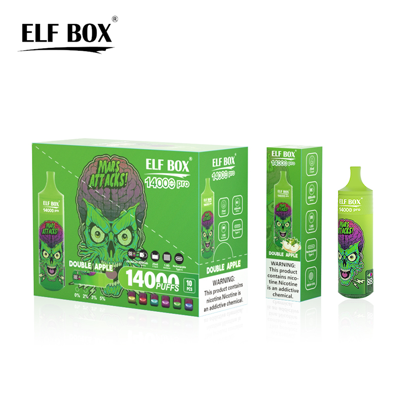 Elf Box Pro 14000 Puffs Display Digital Displaável Vape recarregável RGB Lights E Cigarettes vs Puff 12K 12000 15000 9K 9000 15K Vaper