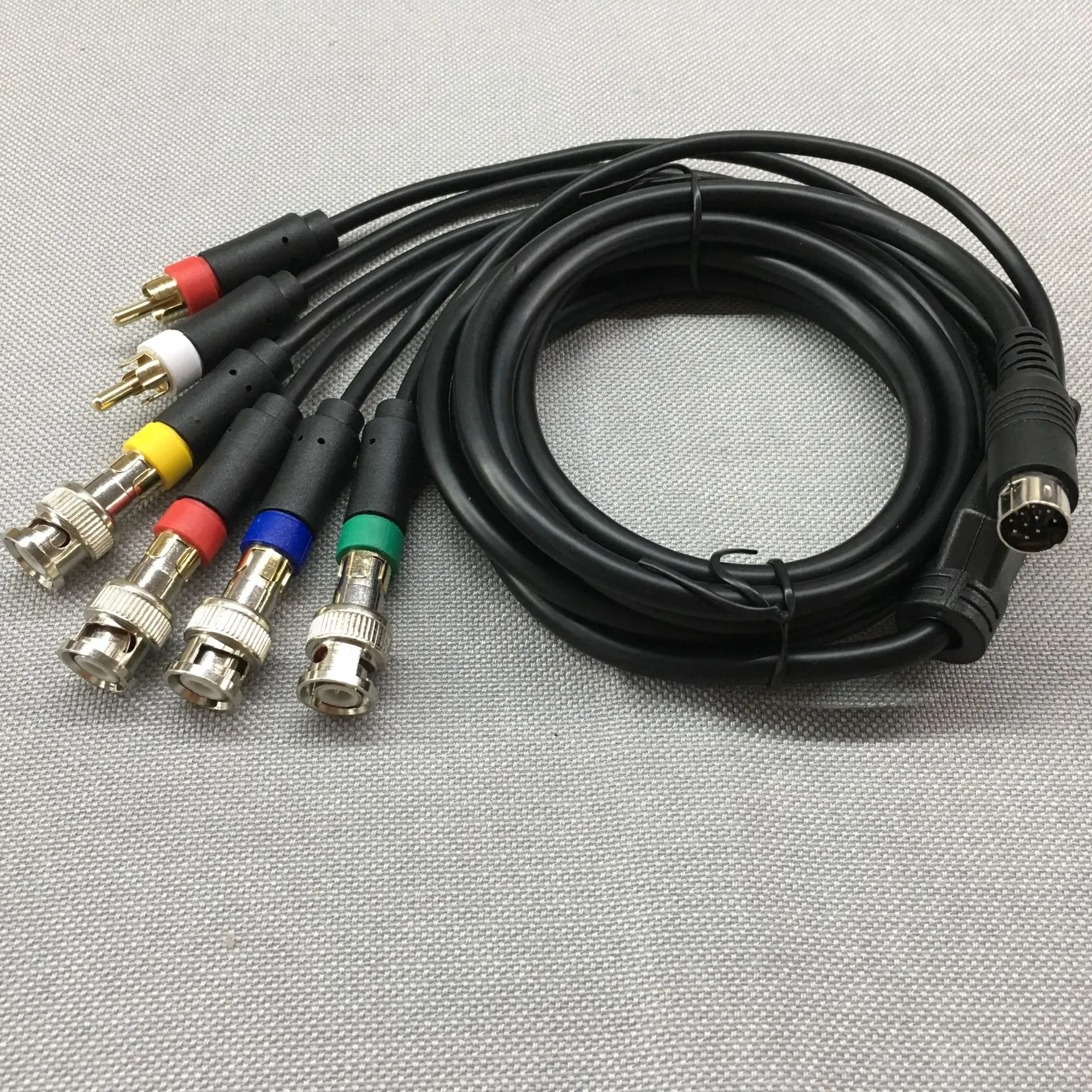 Câbles RGBS Couleur de surveillance Câble RVB + Sync Câble vidéo et audio pour Sega Saturne