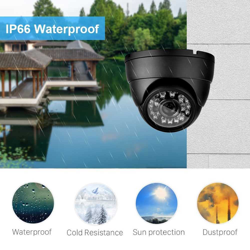 IP -camera's Kanture 8ch 4K CCTV Camerasysteem 8MP AI Human Detectie Indoor Outdoor Dome Poe ip camera Night Vision Video Surveillance Kit 240413
