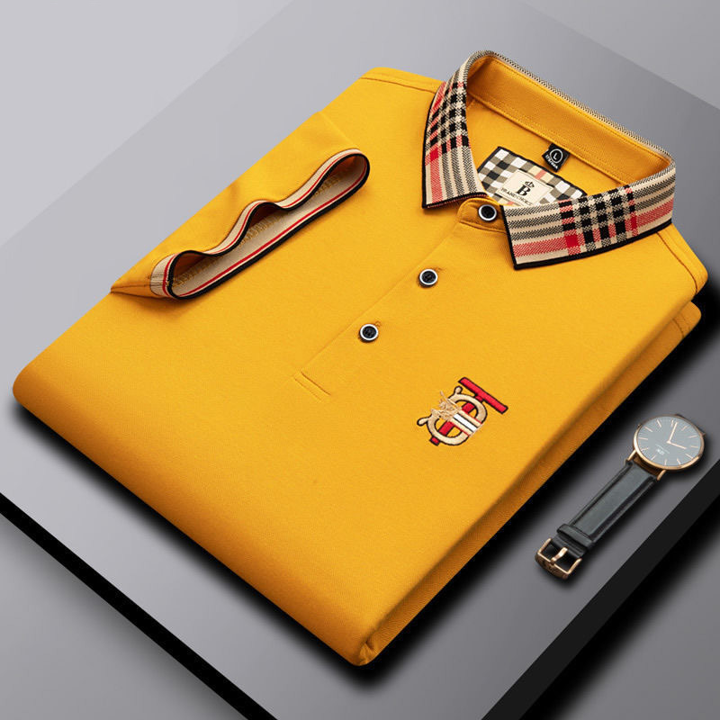 Новые мужчины стилилист Polo рубашка роскошная итальянская мужская знаменитая лейбла одежда с коротким рукавом модная футболка с коротким рукава