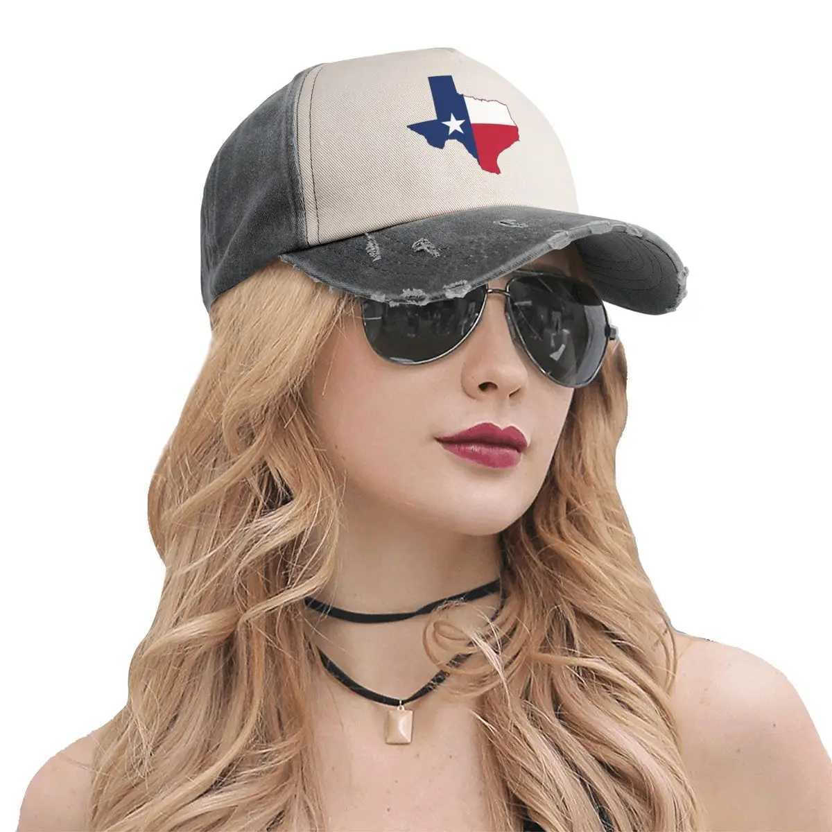 ボールキャップテキサス共和国旗野球キャップラグジュアリーハット新しいサイズのビッグサイズの帽子ビーチキャップwomensl240413