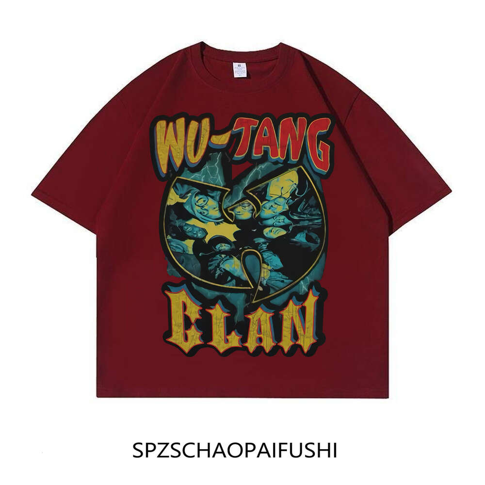 Seita Wu Tang American Hiphop Rap Bboy Street Dance Hip Hop Camiseta de manga curta solta