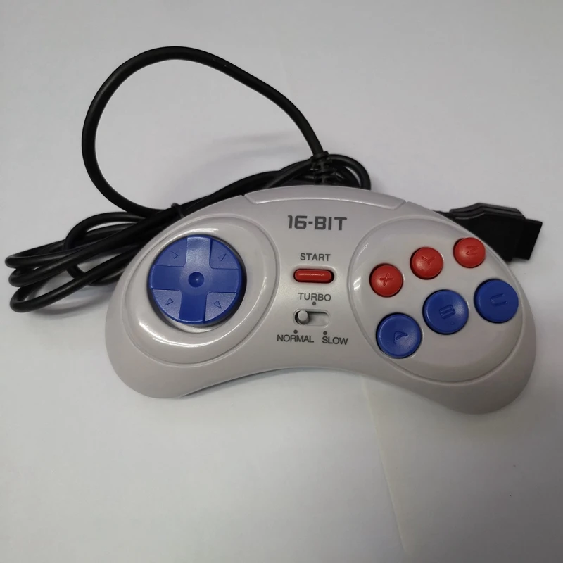 GamePads セガジェネシス用ゲームコントローラー16ビットハンドルコントローラー6ボタンGamePad for sega mdゲームアクセサリ