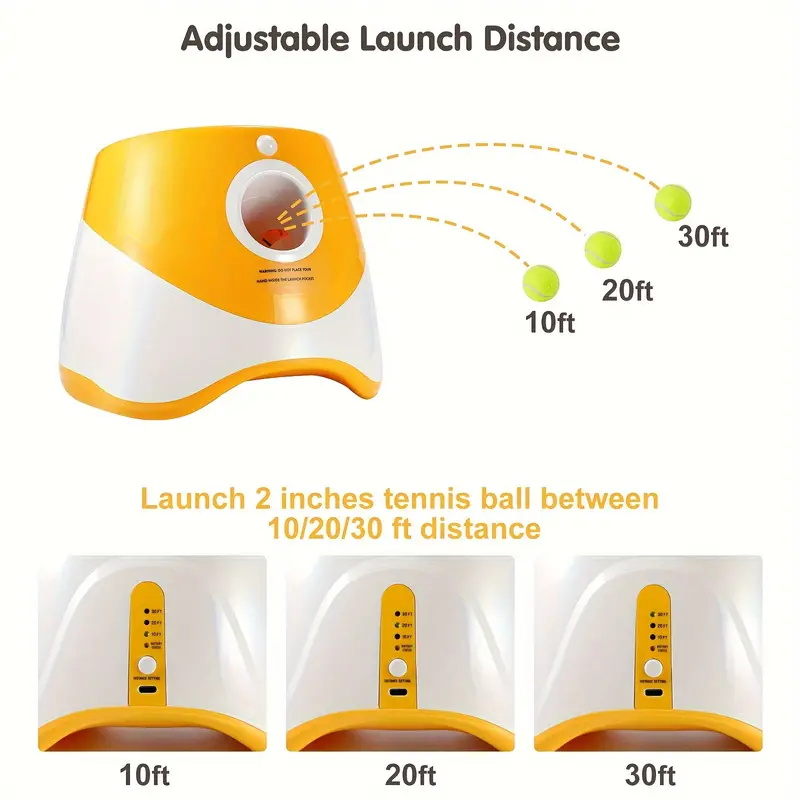 Automatisk hundkula kastare launcher interaktiv hundleksak Automatisk tennisbollskyttare för utomhushämtning och träning T006SF