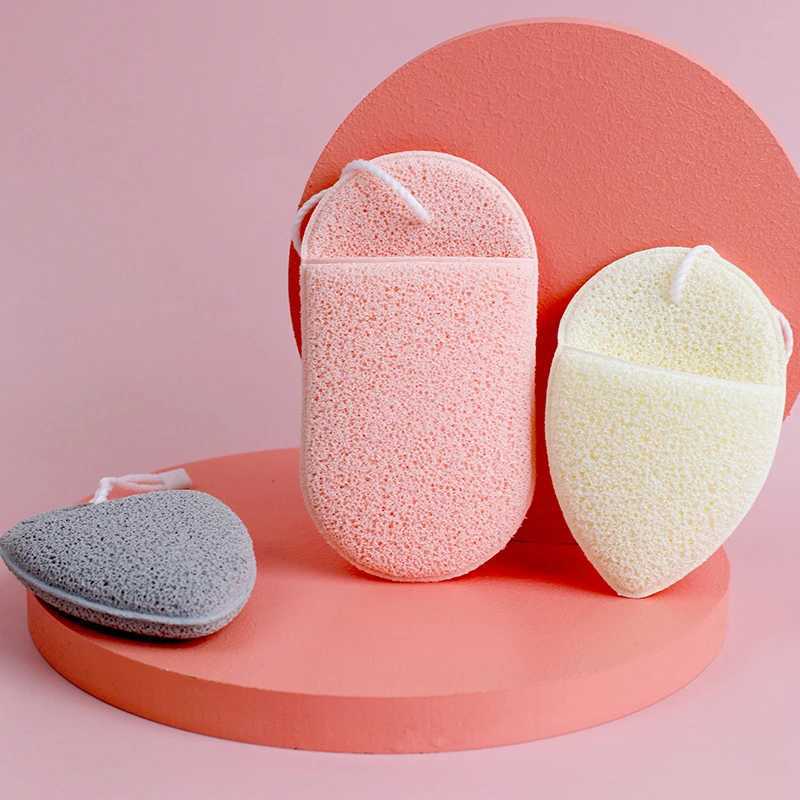 Bath Tools Accessories Natural Exfoliating Face Wash Cleansing Puff Flutter Sponge Deep Remover To Black Headband Cosmetic Sponges Facial Clean Tool 240413