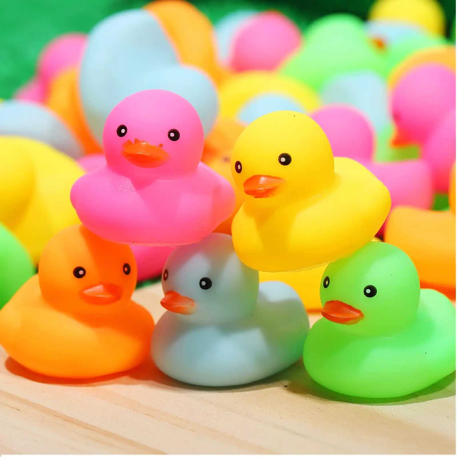 Bath Toys 100 Pack Multicolor Mini Rubber Duck Bath Toy Colored Little Ducks 240413