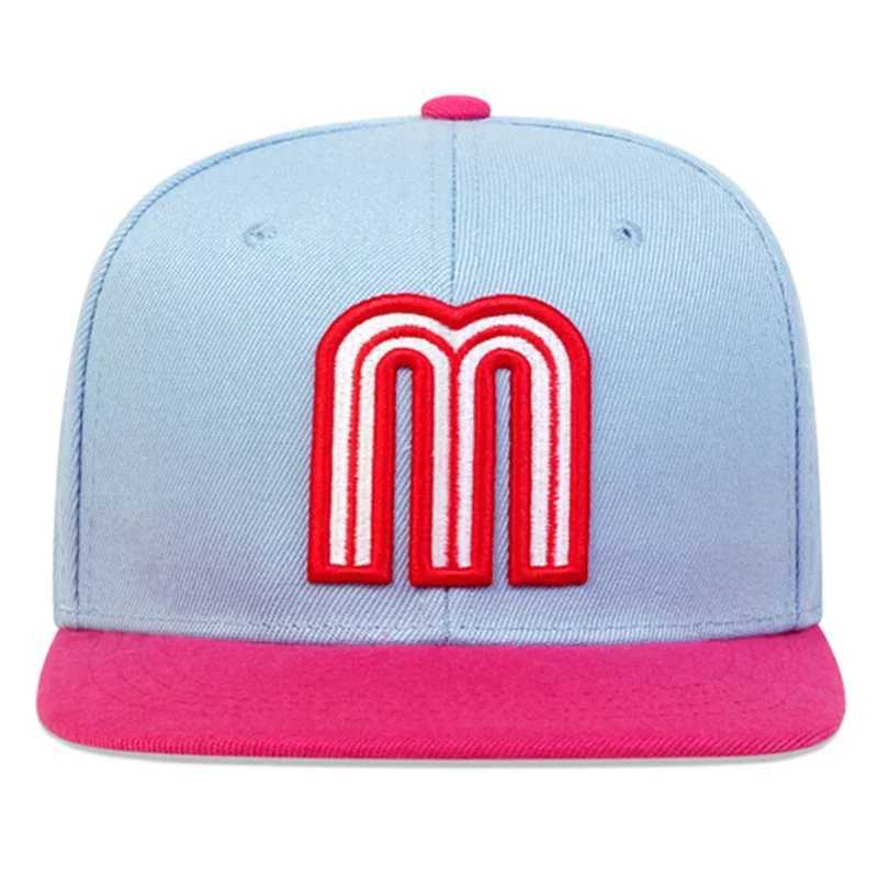 Ball Caps Nuova lettera unisex di lusso M ricamo di baseball Caps Man Woman Hiphop Snapback Caps Outdoor Casual Sulli Cappello Gorras Hombrel240413