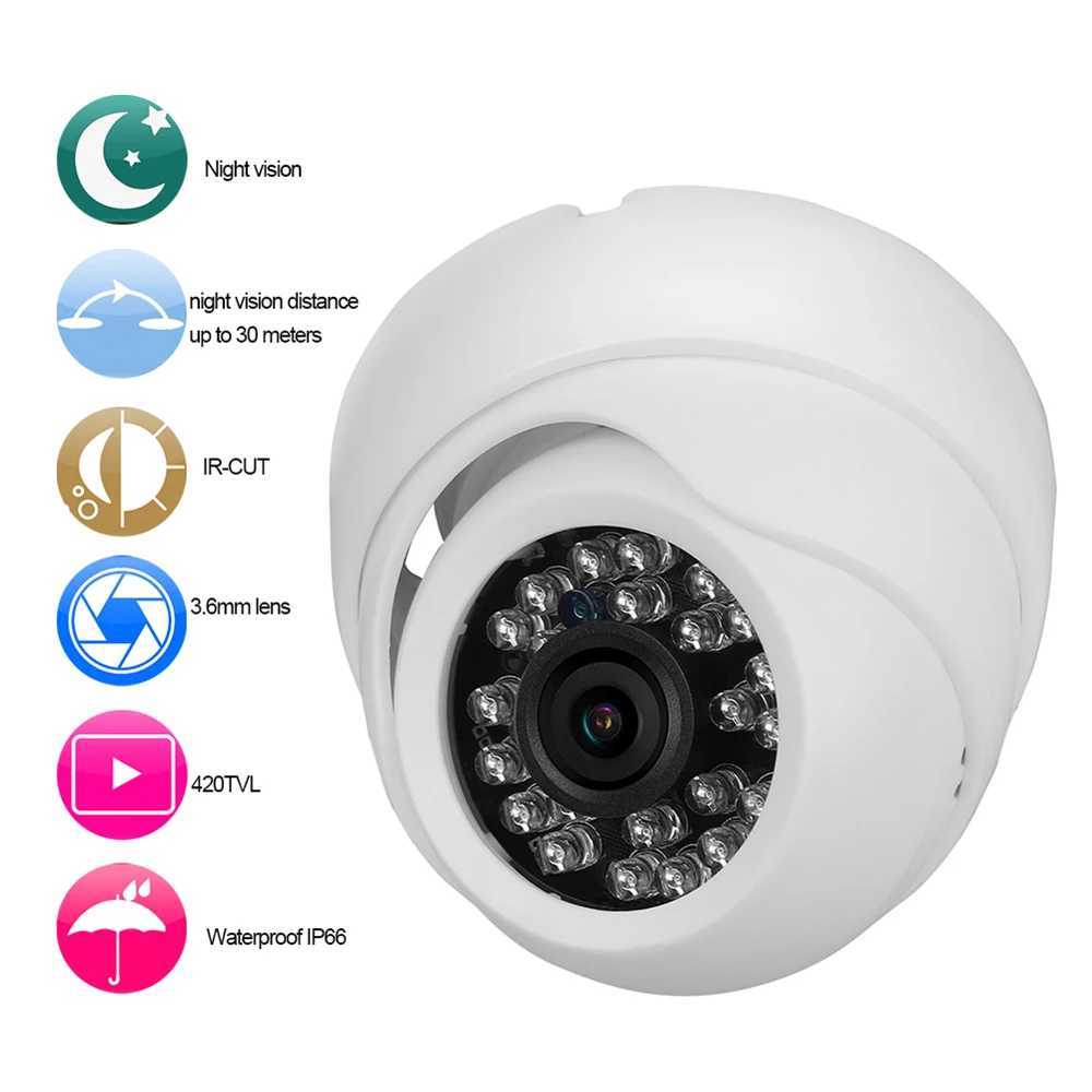 IP Cameras 420TVL Smart Home Camera Protection de sécurité CAM CAM CAME DE SÉCURITÉ IP66 IP66 avec des lumières de vision nocturne infrarouge 240413