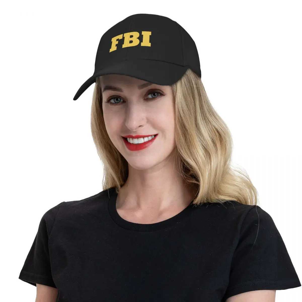 Ball Caps FBI Baseball Cap Streetwear Vintage Woman Hats Mensl240403L240413