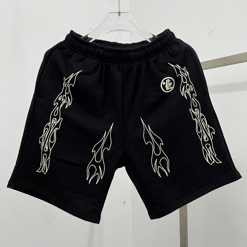 2024 Summer Black Rose Shorts hommes femmes lavés cordon de cordon décontracté shorts
