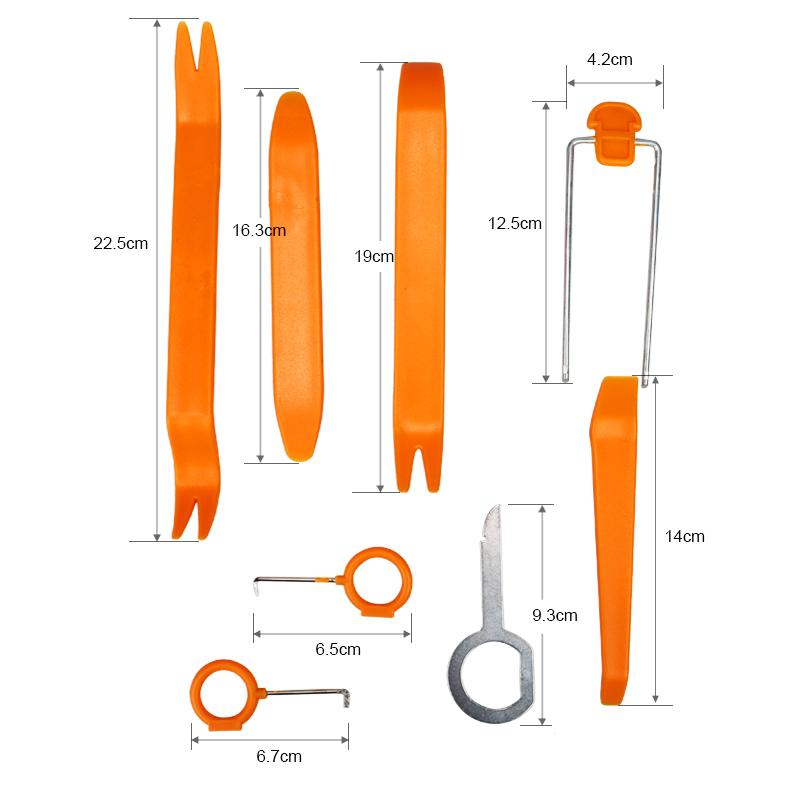 Auto -radiodeurpaneel Audio verwijdering Open Pry Tool voor Dacia Duster Logan MCV Sandero Stepway Dokker Lodgy