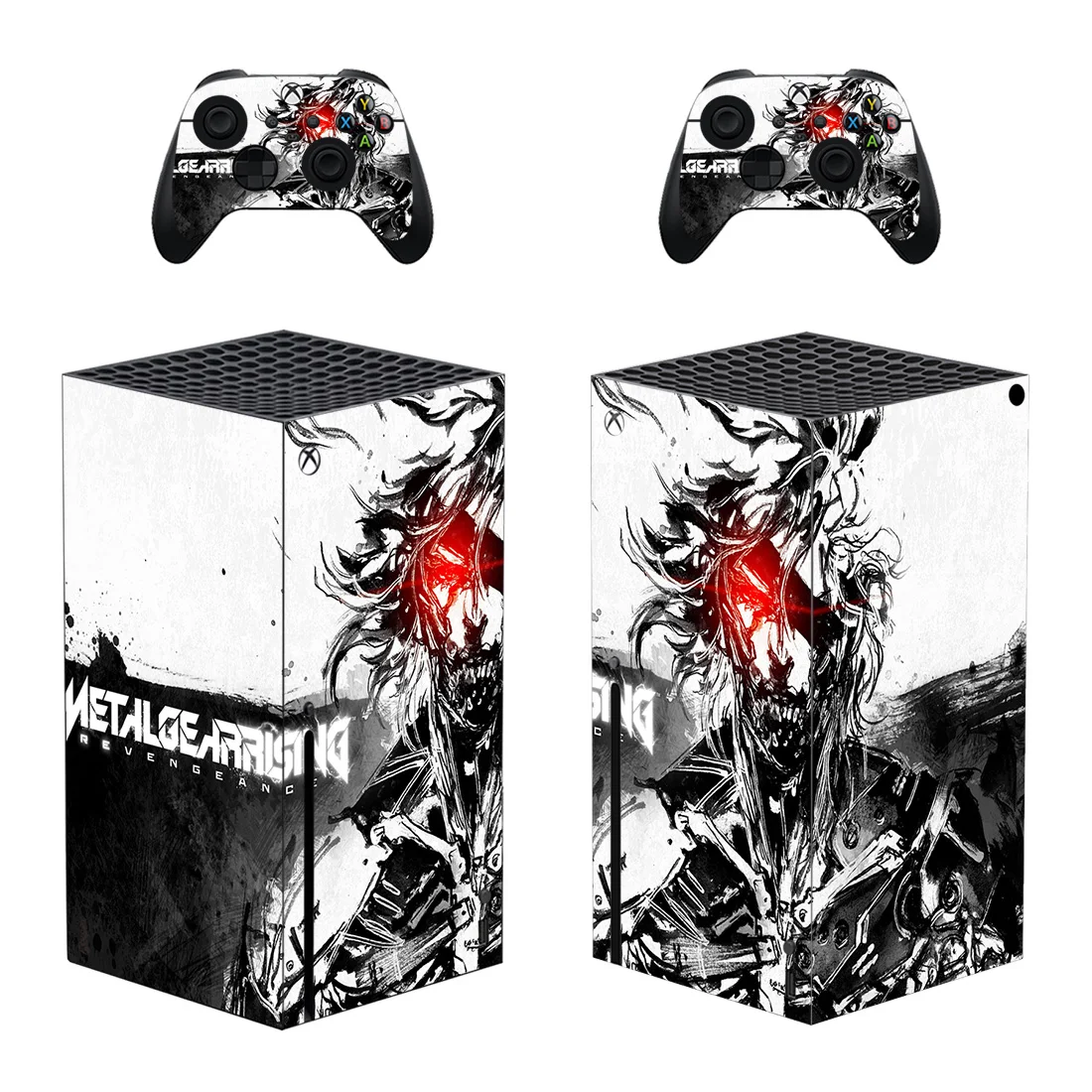 Autocollants Metal Gear Solid V Skin Sticker Sticker Decal Cover pour la console Xbox Series X et 2 contrôleurs Xbox Series X Vinyle d'autocollant pour peau