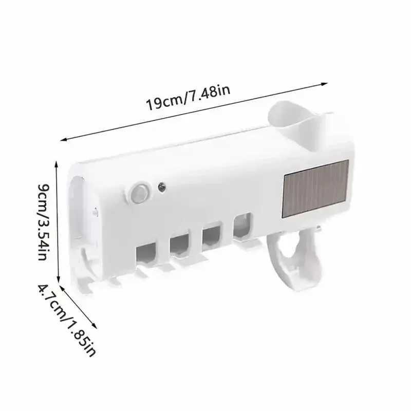 Sinalizador de escova de dentes Smart Toothbrush Salitizador de dentes de dentes grátis Puncos de parede Montada por escova de dentes Automático Squeeze Dispositivo de pasta de dente 240413