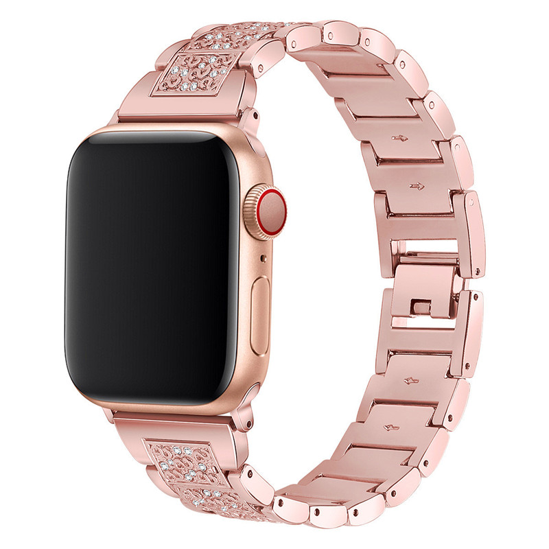 Бриллиантовая металлическая часовая полоса для iwatch Ultra 9 8 7 6 5 4 3 Bling Apple 49 мм 45 мм 44 мм 42 мм 41 мм 40 мм 38 мм женские часы Универсальная замена браслета браслет для браслета.