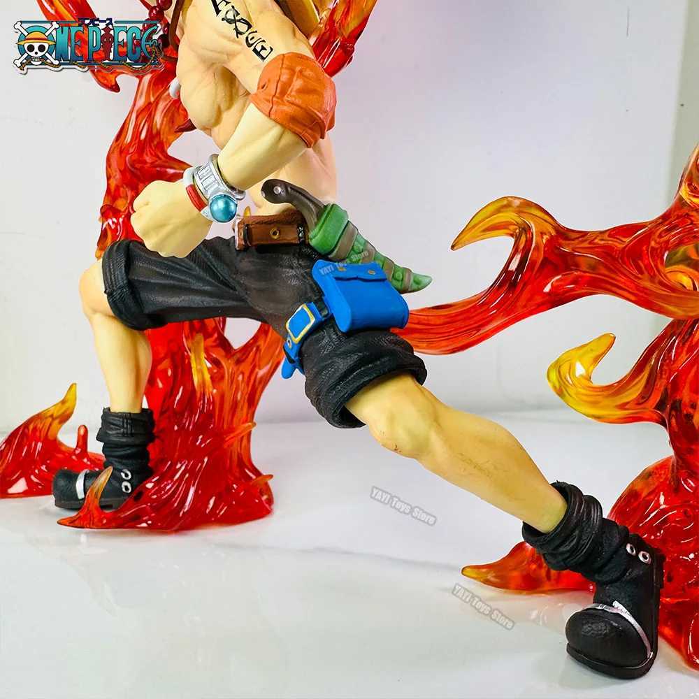 Action Toy Figures 30cm One Piece Ace Anime Figure Fireball Portgas D Ace Action Figurine Pvc Statue Model Doll Collection Toy