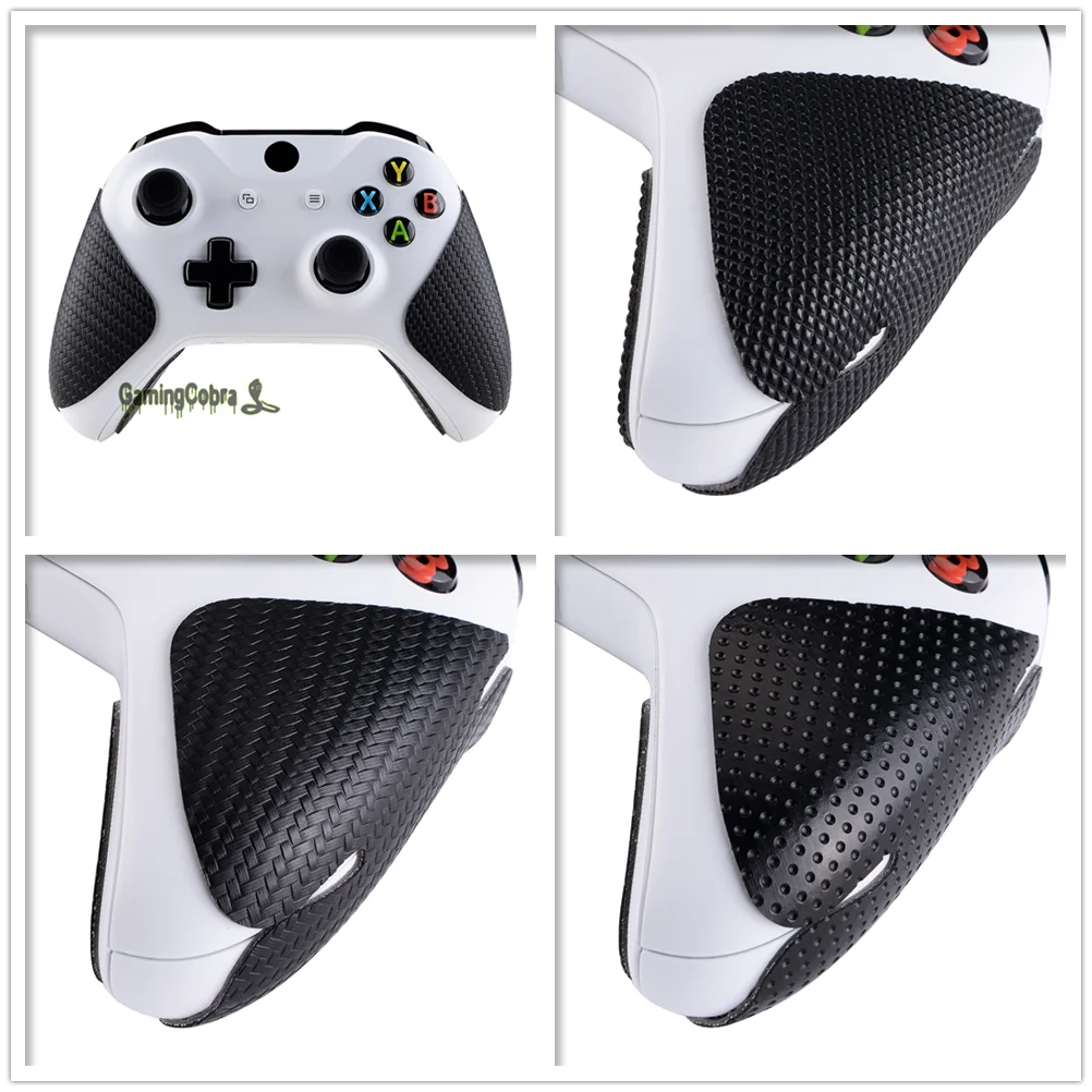 Adesivos Extremerar as almofadas de borracha macias de Sweatsorbent Black Antiskid Extiskid para Xbox One Xbox One S / X Controller